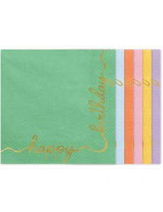 Guardanapos Cores Happy Birthday